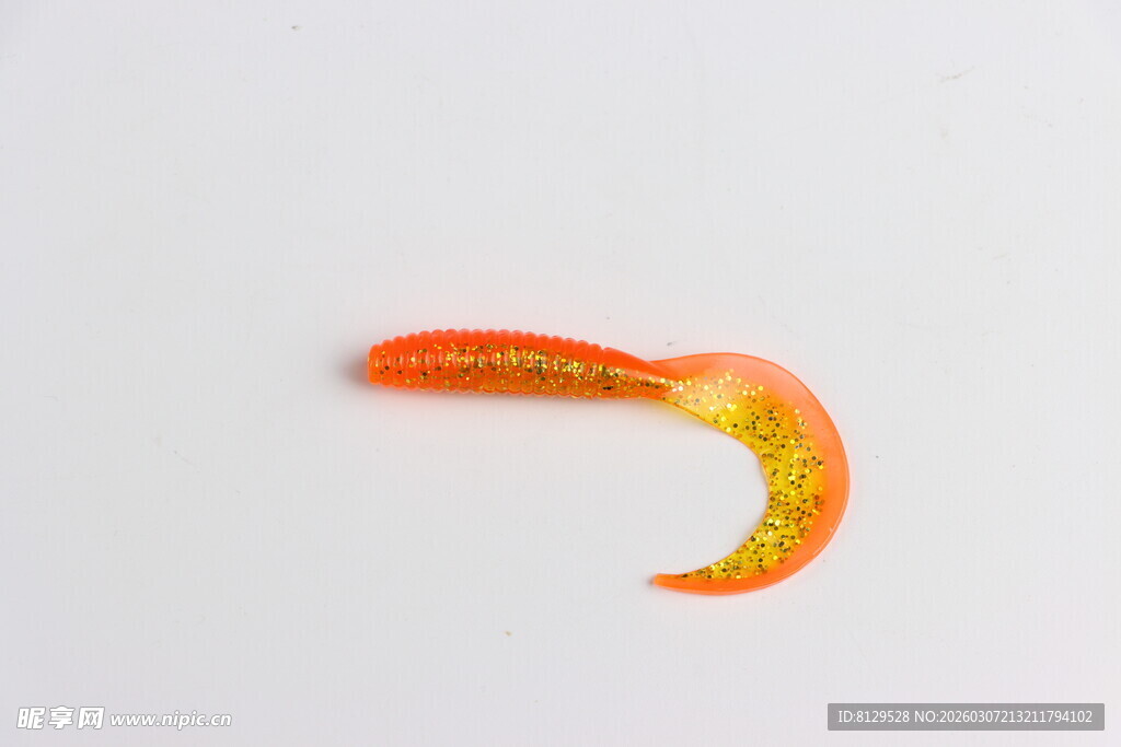 橙黄双色弯曲小物体