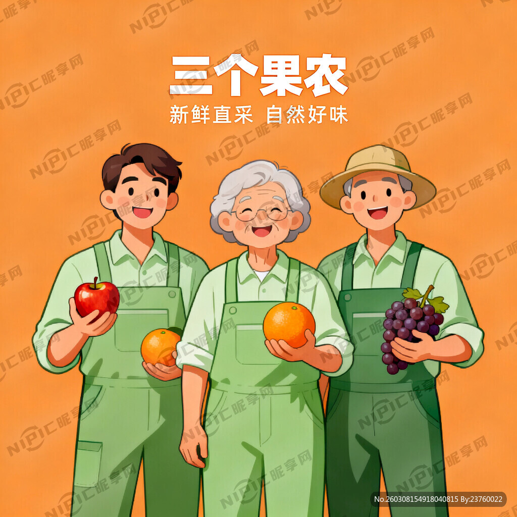 三个果农品牌形象