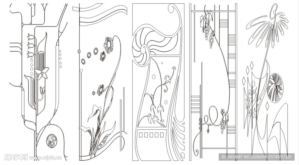 移门图案 装饰线条背景