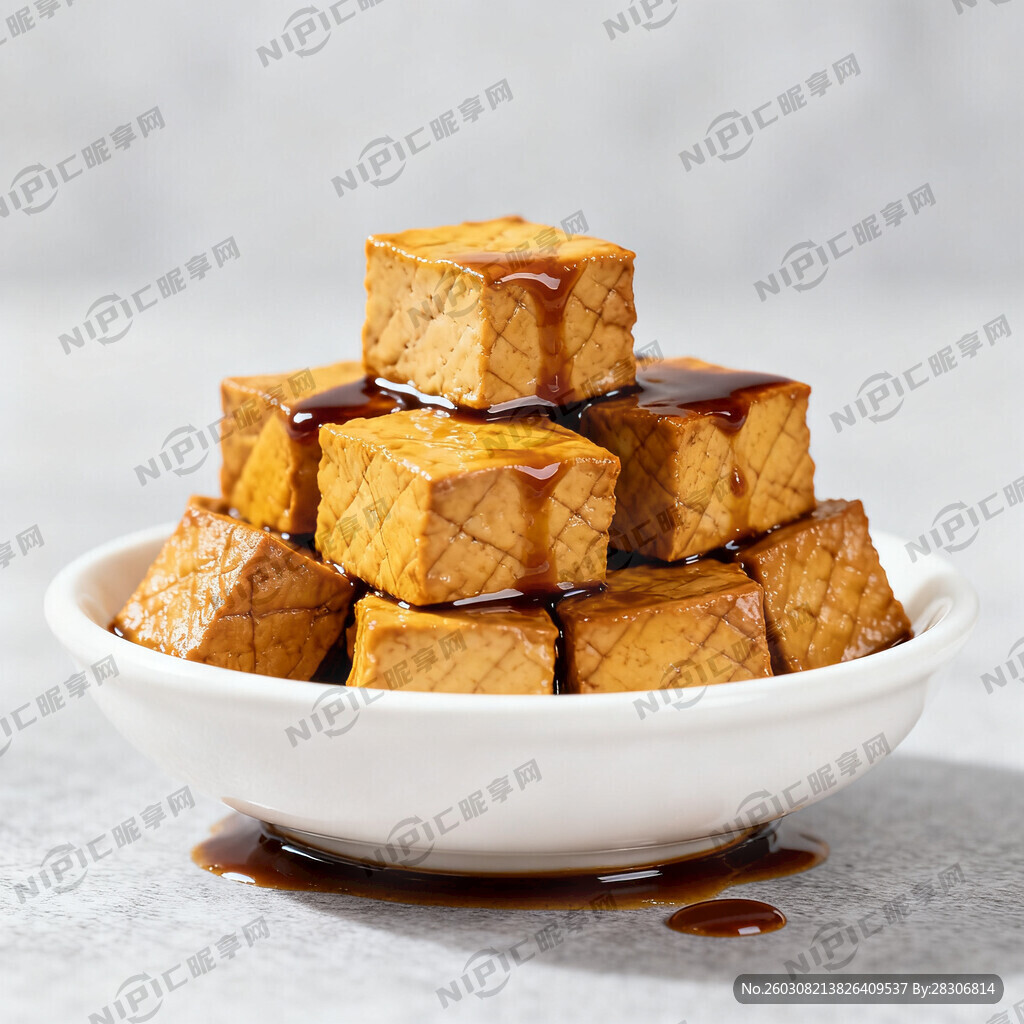 卤汁小块的豆腐干