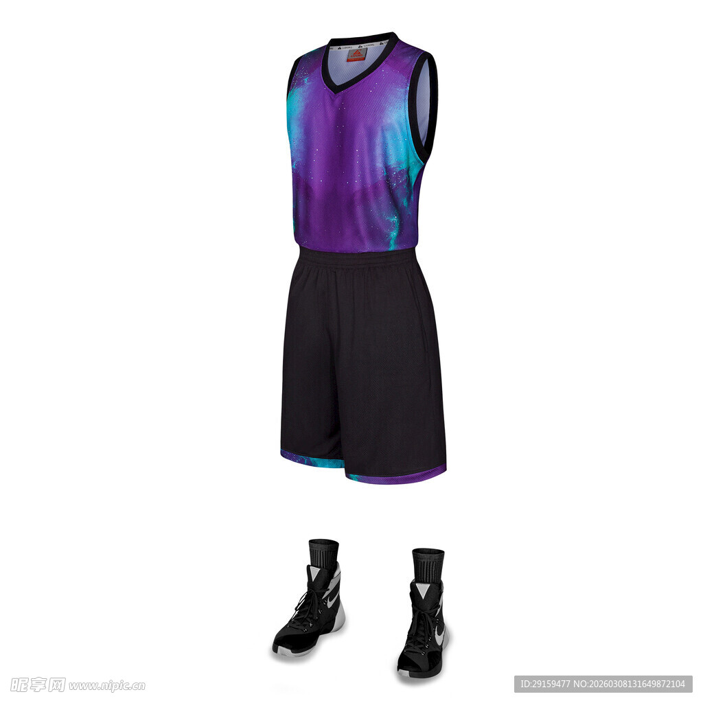 时尚篮球套装及配套靴子