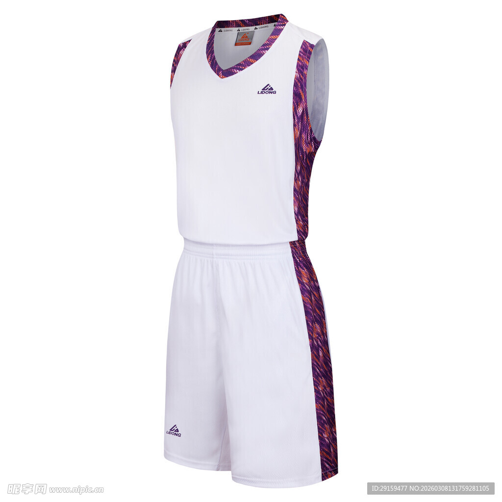 白色篮球运动套装