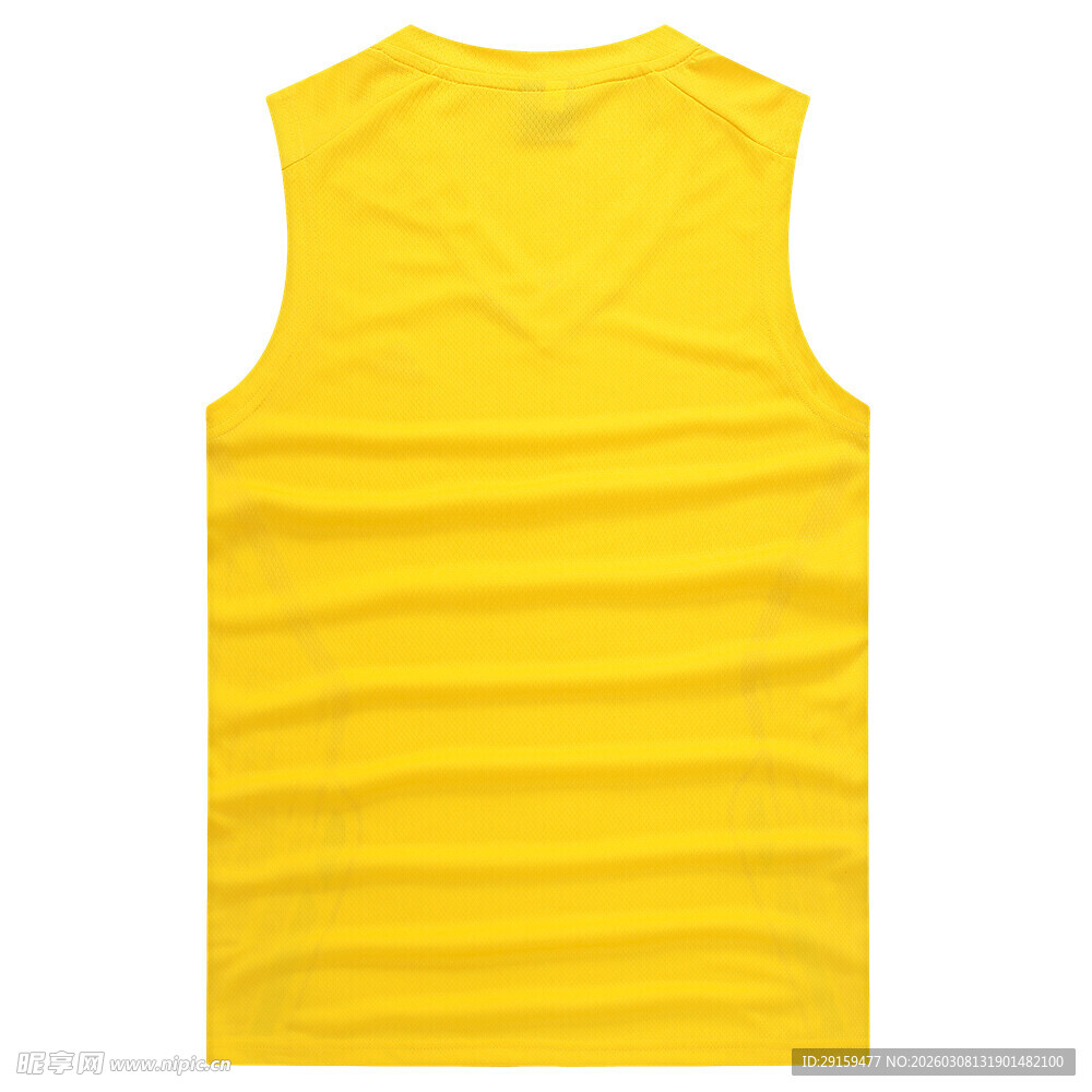黄色无袖背心展示