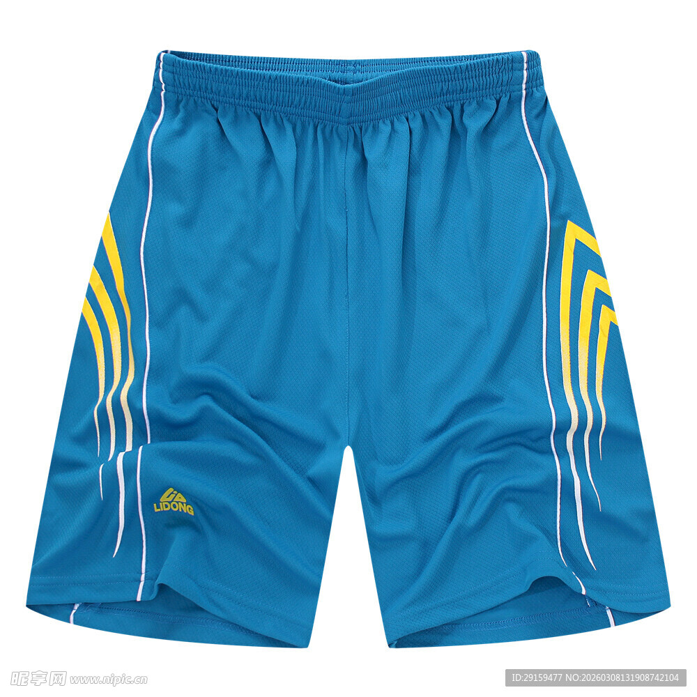 蓝色运动短裤