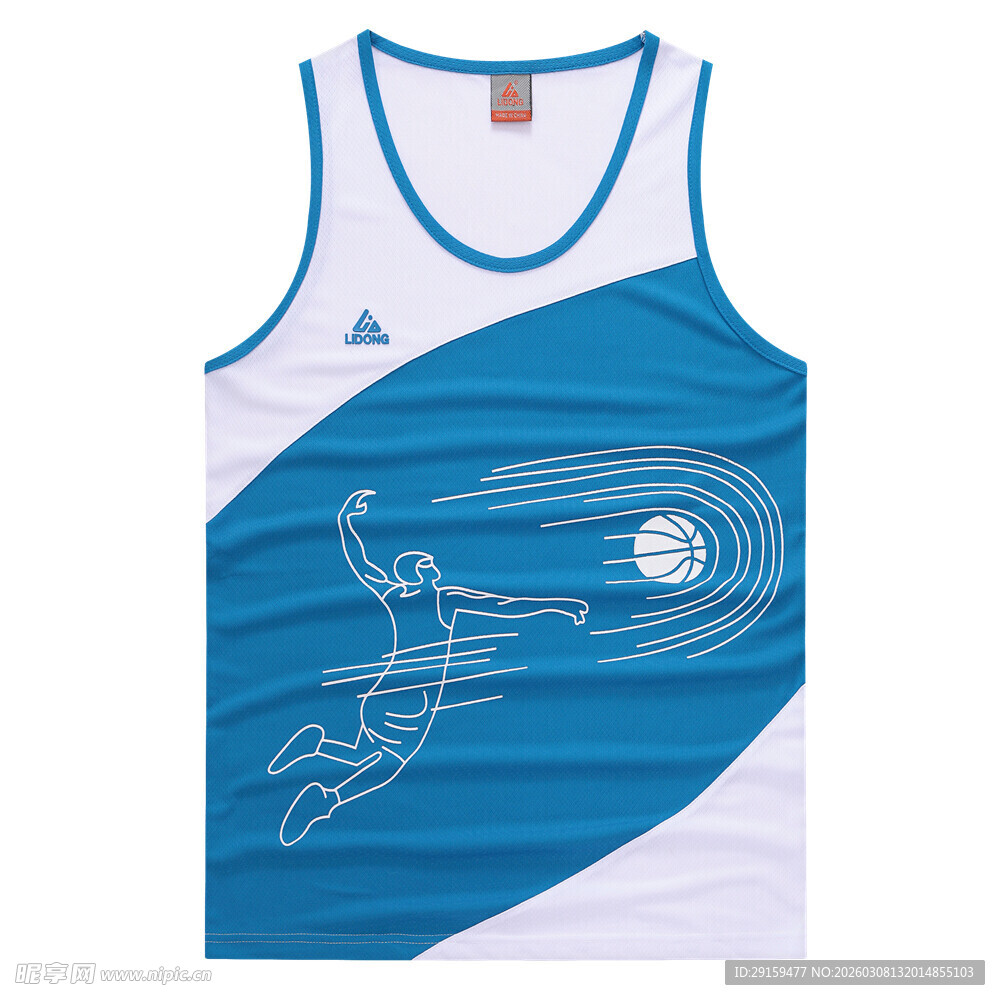 篮球主题运动背心