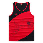 红黑拼接篮球背心