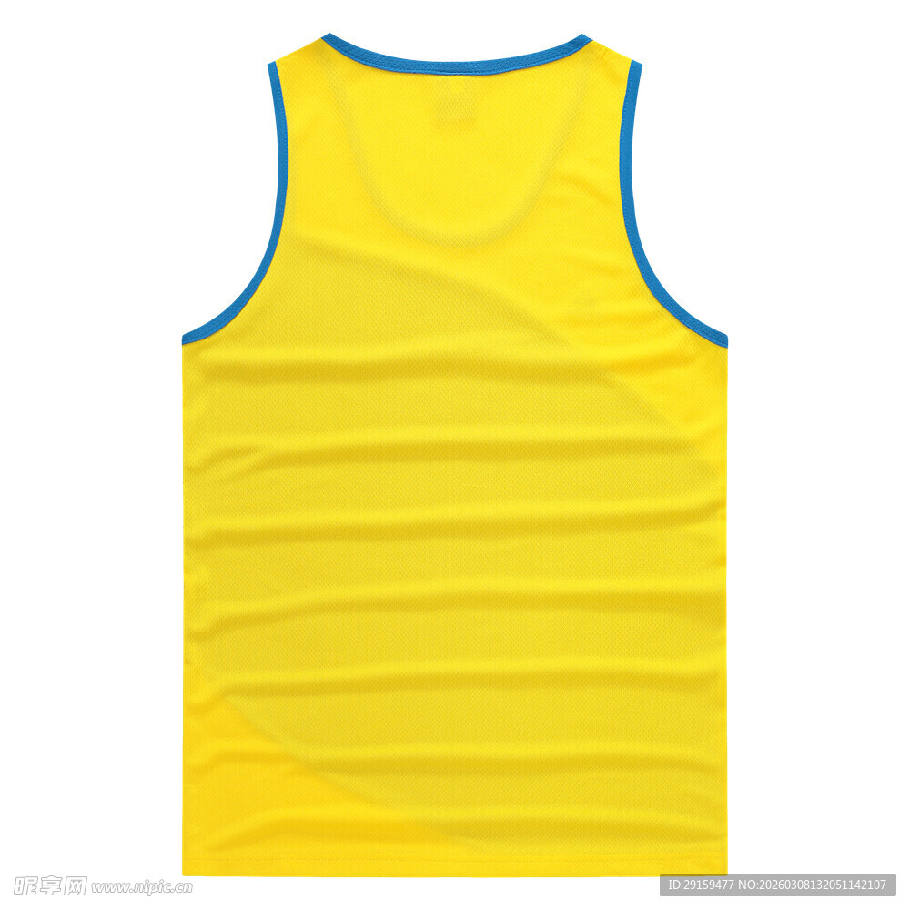 黄色无袖背心展示