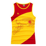 红黄配色运动背心图案展示