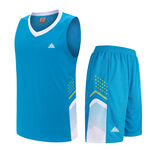 蓝色篮球运动套装