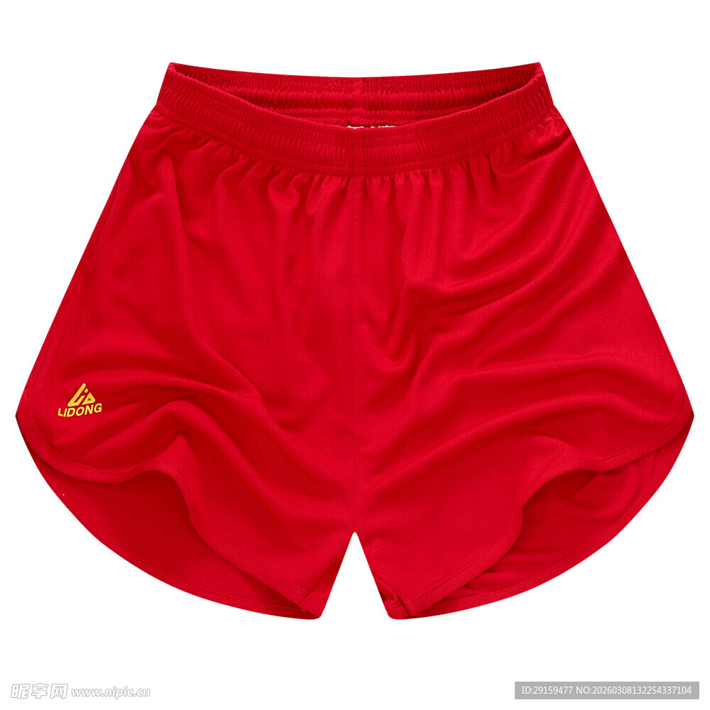 红色阿迪达斯运动短裤