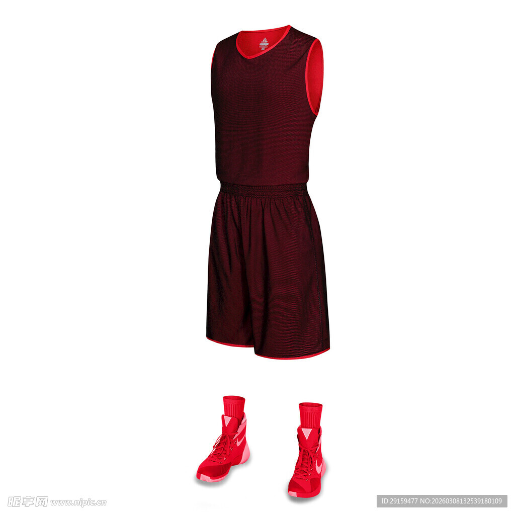 酒红色连衣裙配红色靴子