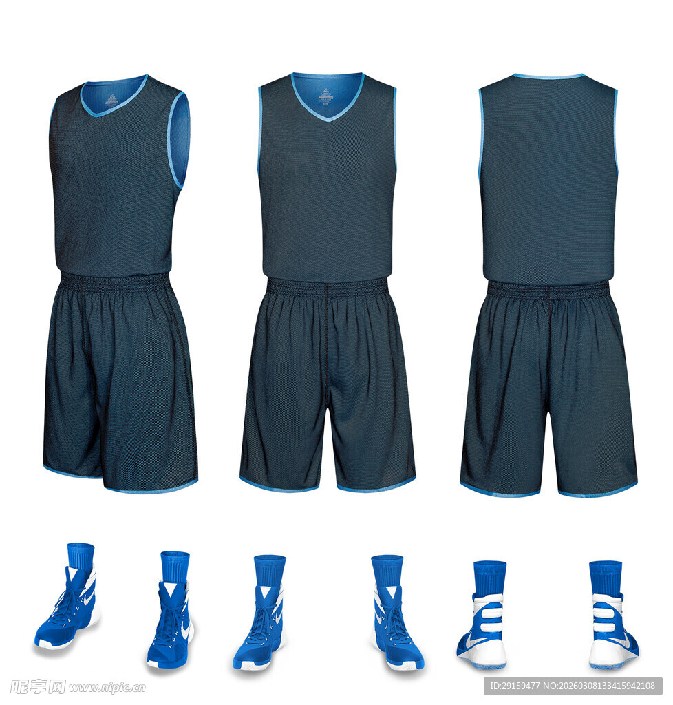 篮球运动套装及配套鞋袜