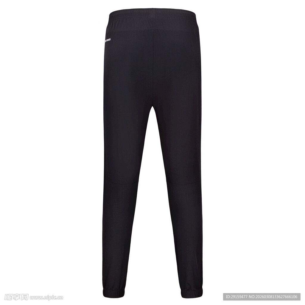 黑色休闲运动长裤