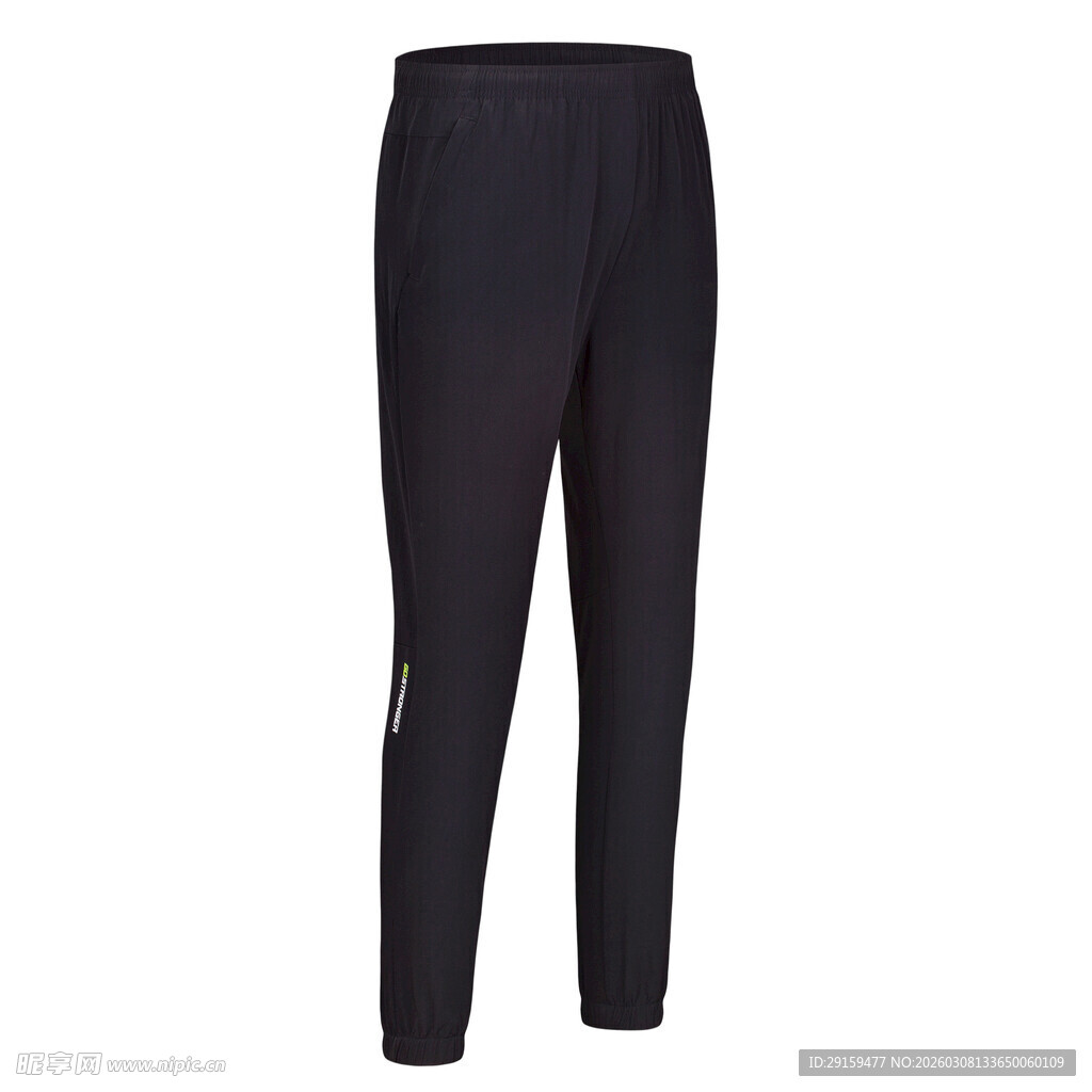 黑色运动长裤