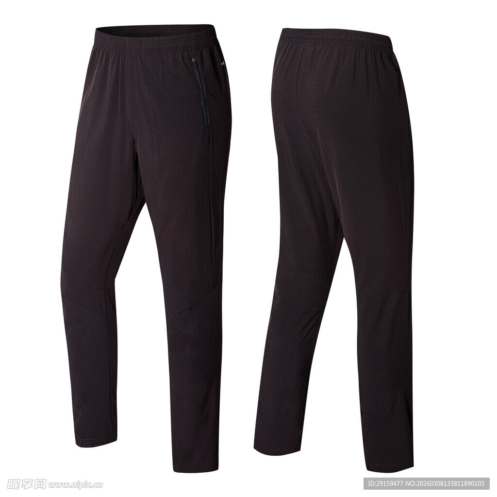 黑色男士休闲长裤展示