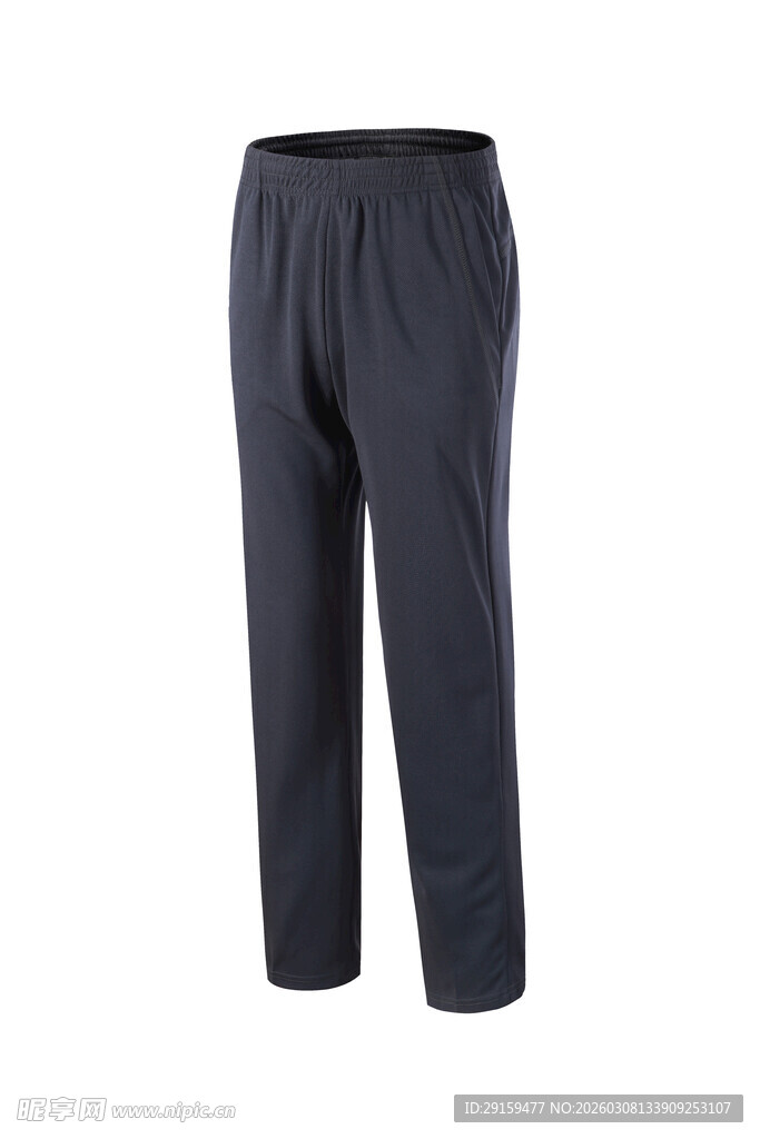 男士深蓝色休闲运动长裤