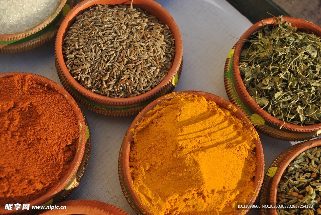 多彩香料组合展示