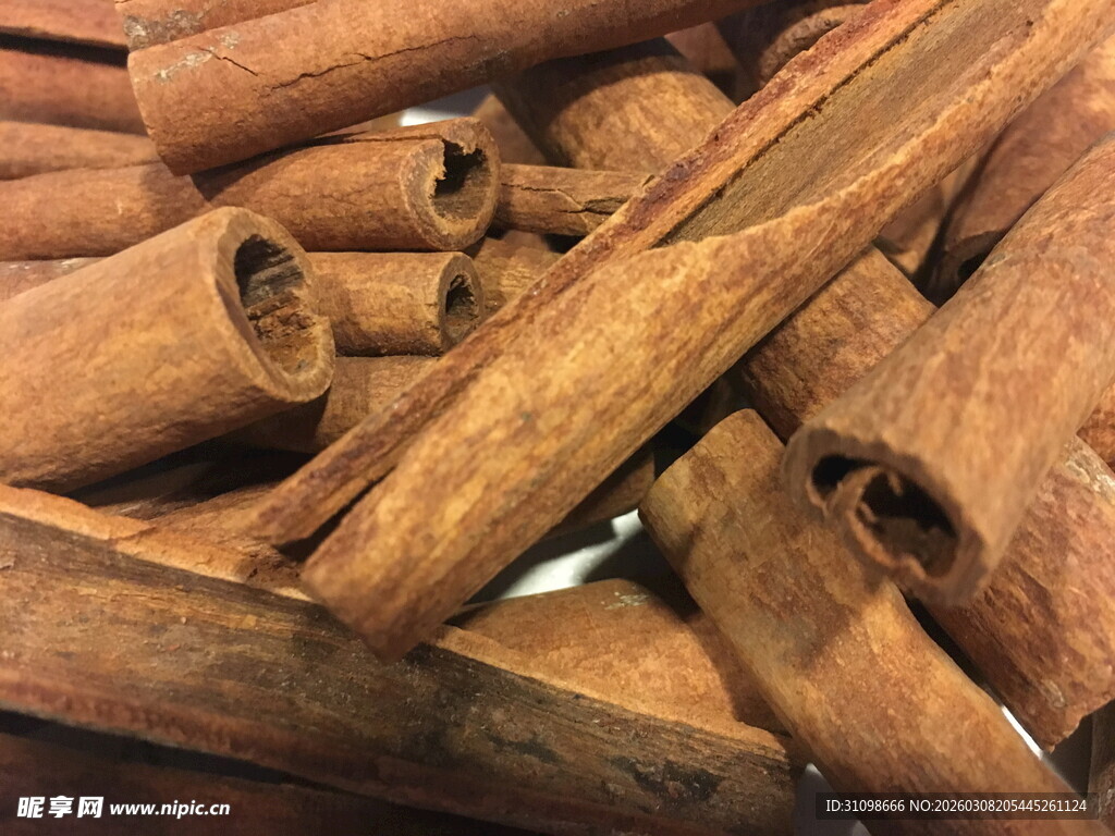 肉桂棒特写