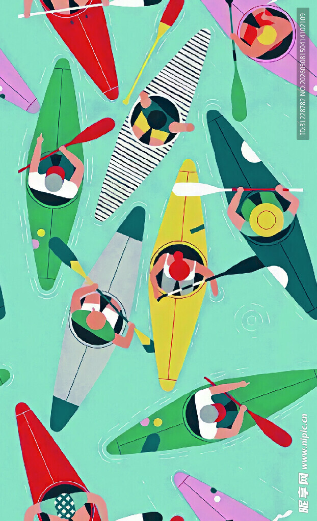 多彩夏日遮阳帽与墨镜图案