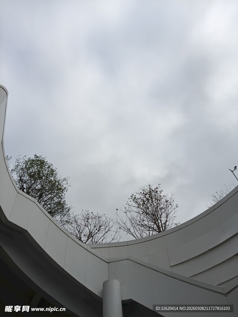 现代建筑顶部景观