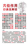 穴位作用与口诀速记