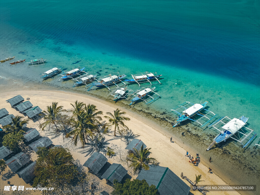 美丽海滨度假胜地风光
