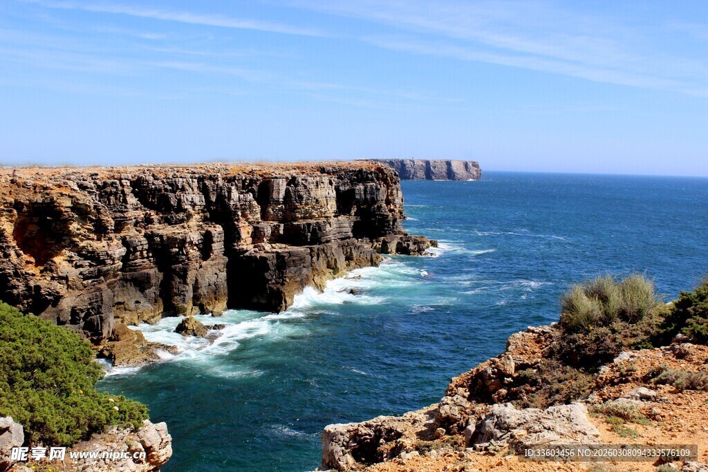 壮丽海岸悬崖海景