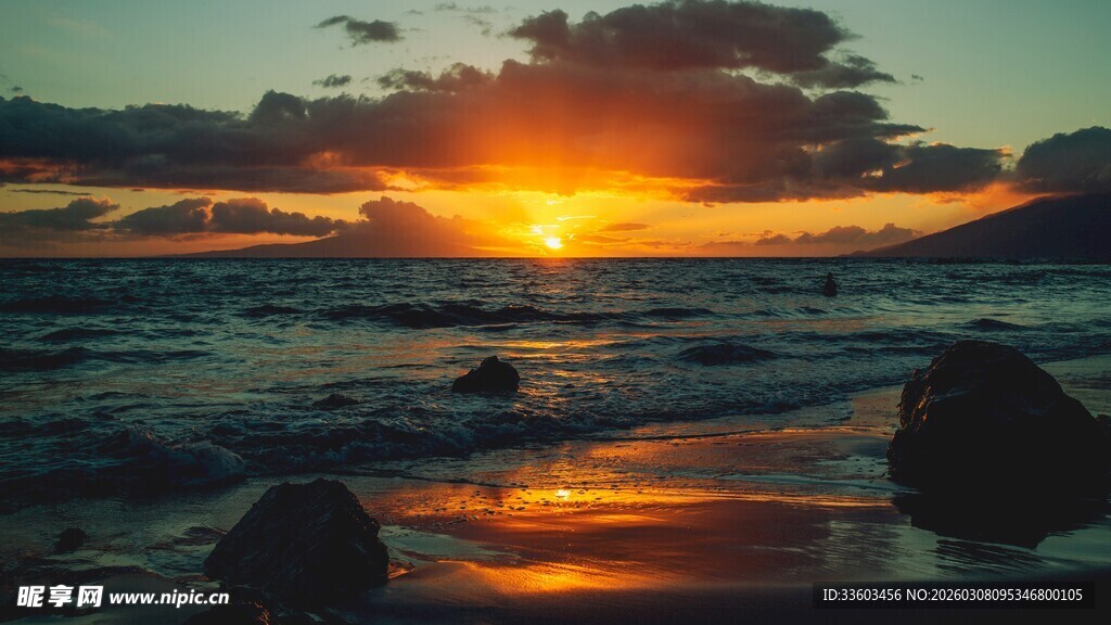 海边日落美景