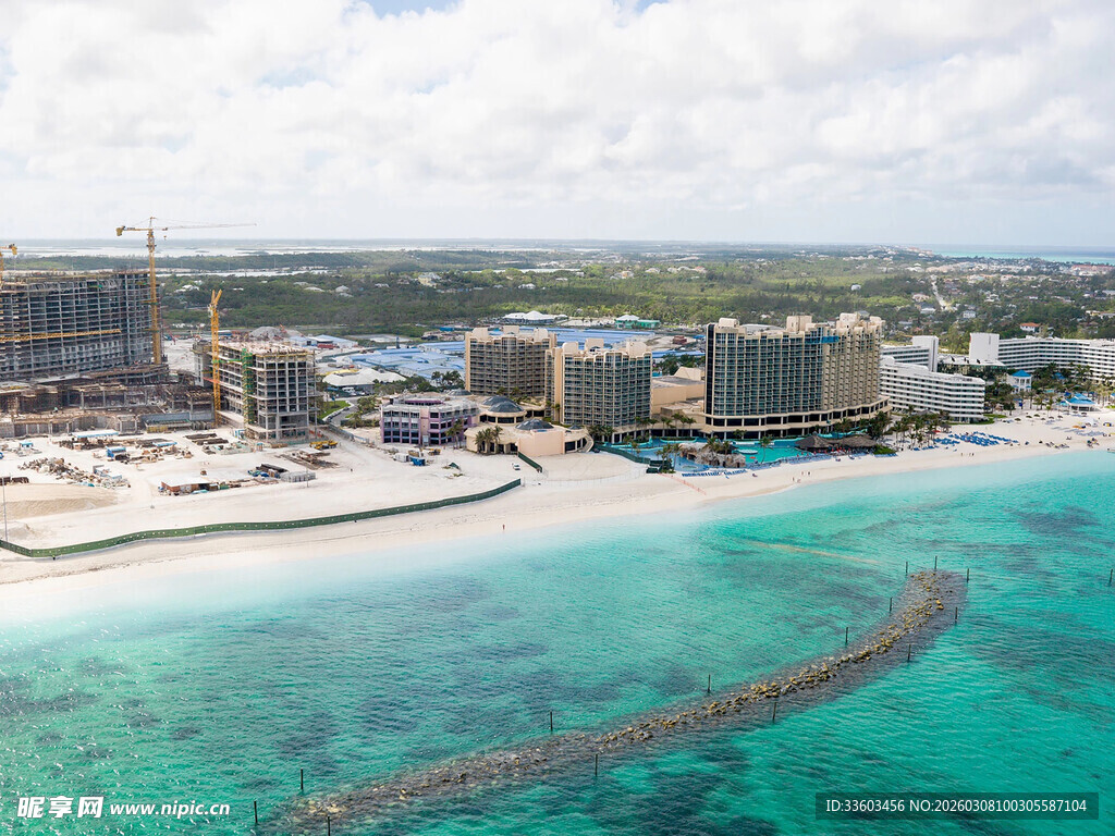 美丽海滨度假胜地风光