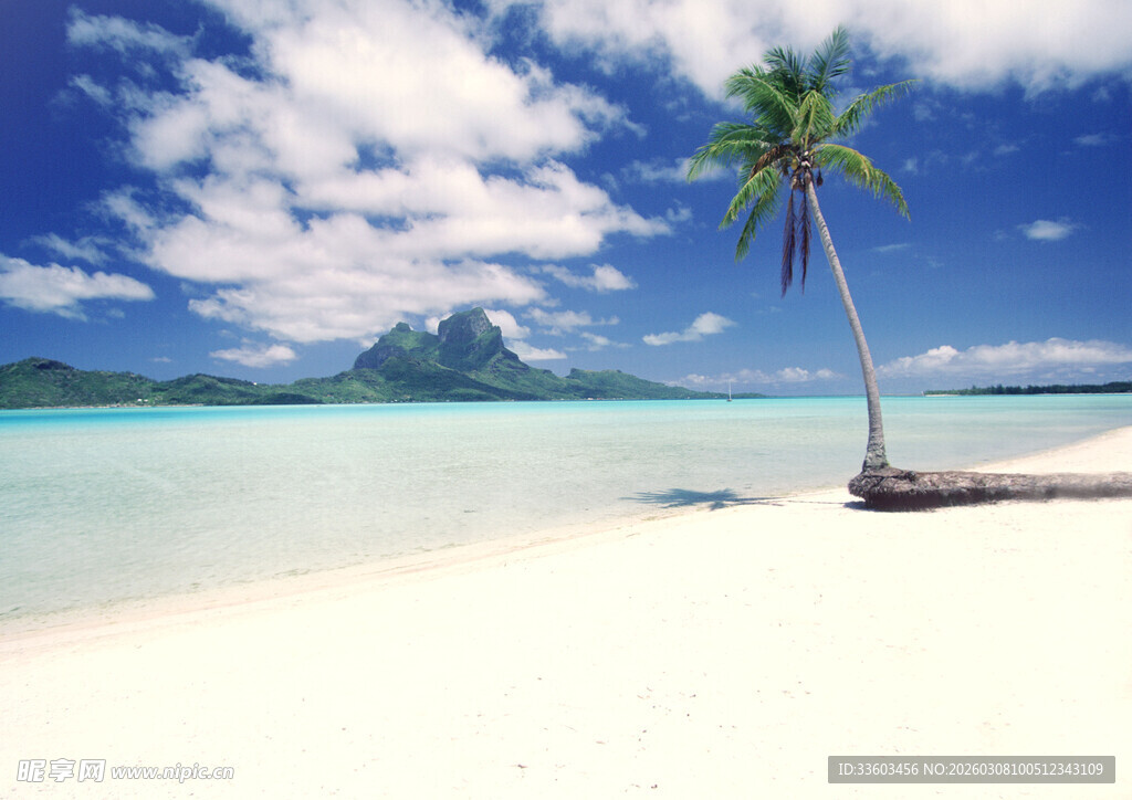 美丽海岛沙滩风光