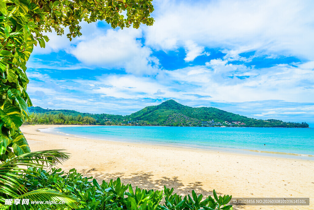 美丽热带海滩风光