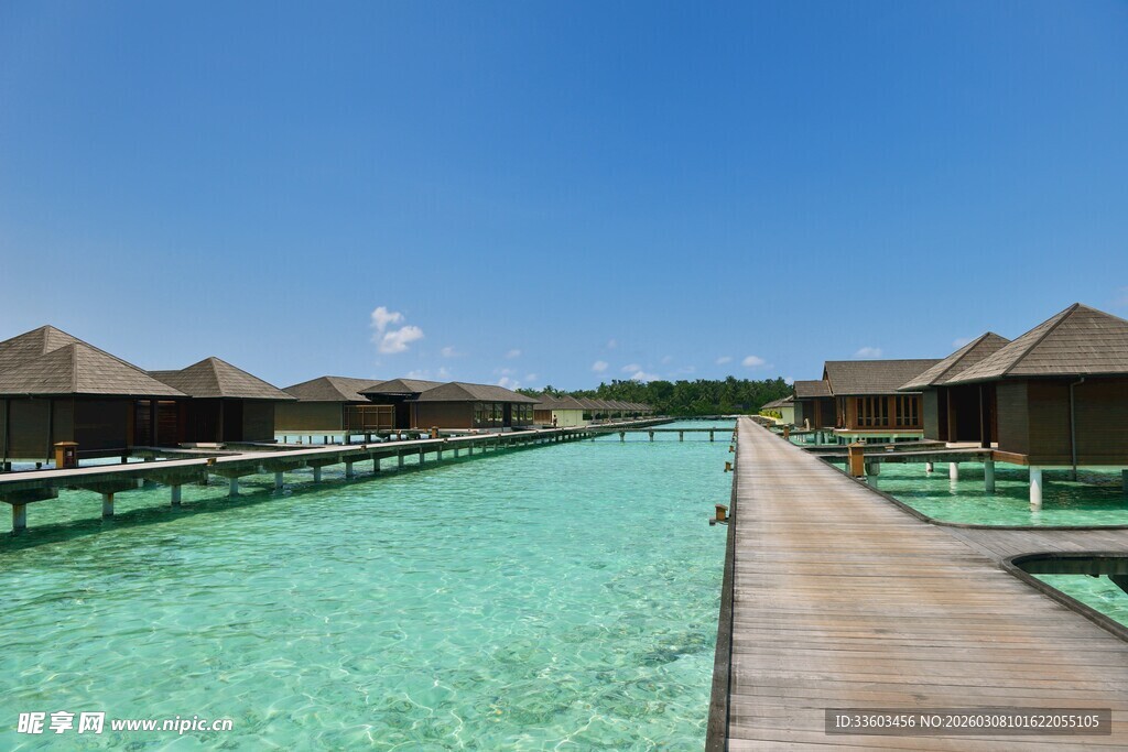 马尔代夫水上度假屋美景