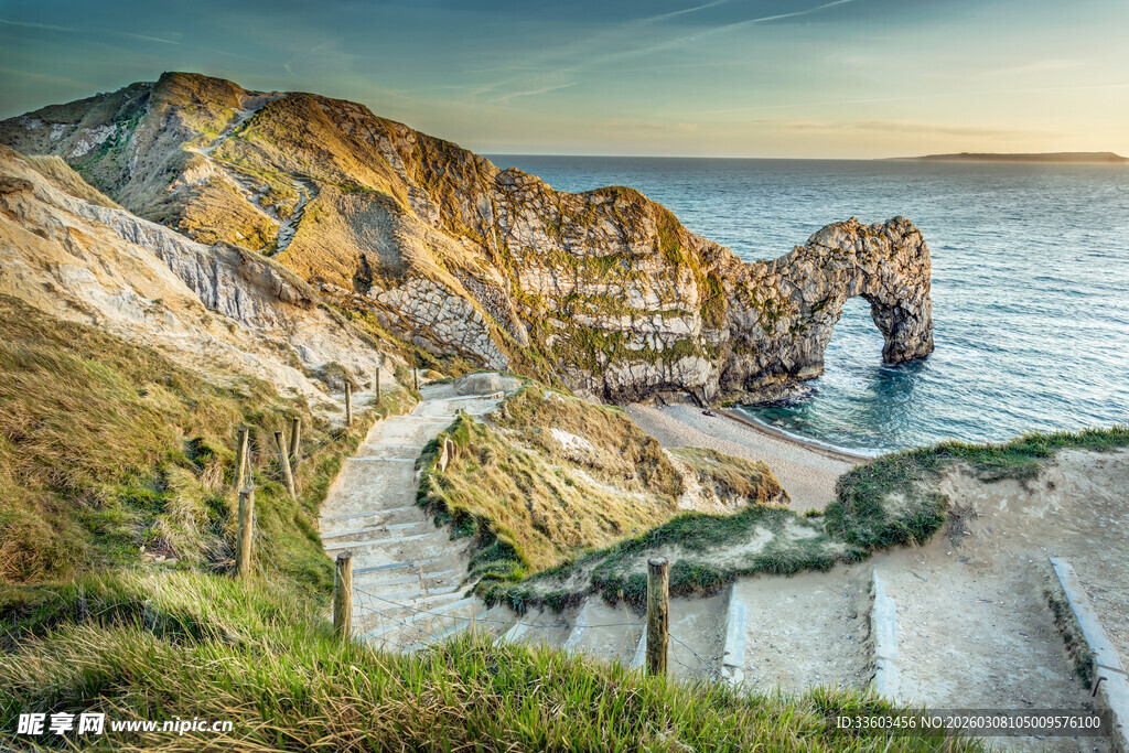 英国杜德尔门壮丽海岸风光