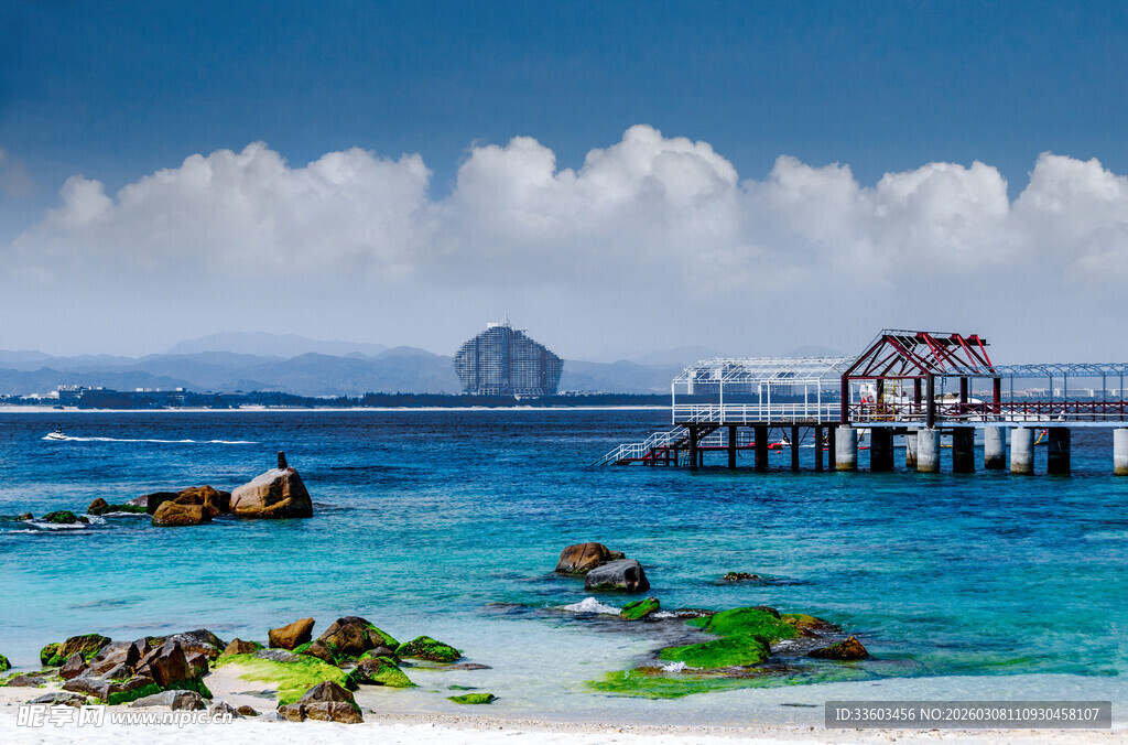 美丽海滨码头风景