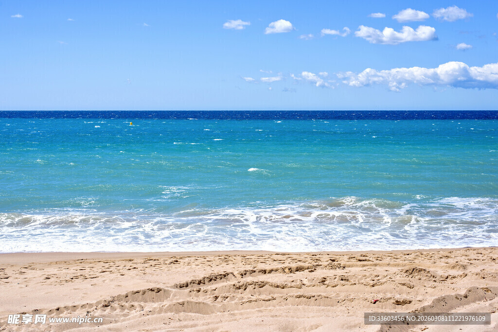 美丽海滨沙滩风光