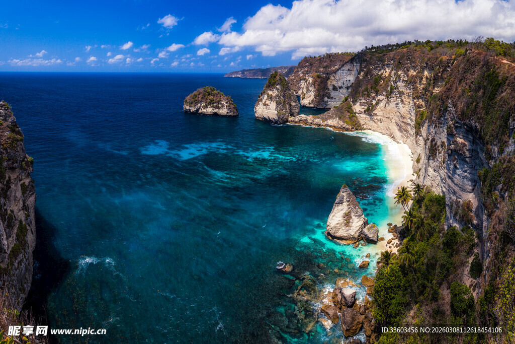 绝美海岛海岸壮丽风光