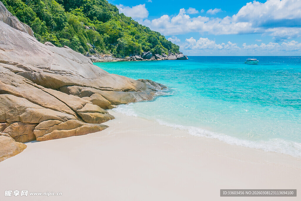 美丽热带海滩风光