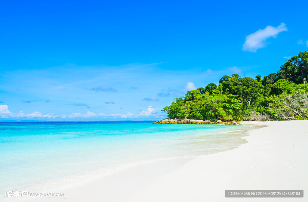 美丽热带海滩风光