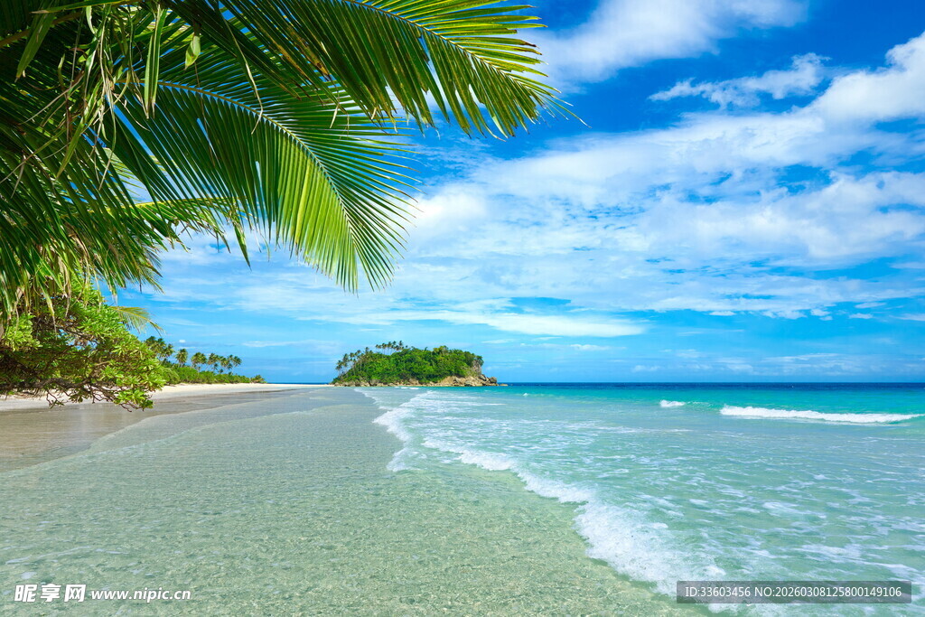 美丽热带海滩风光