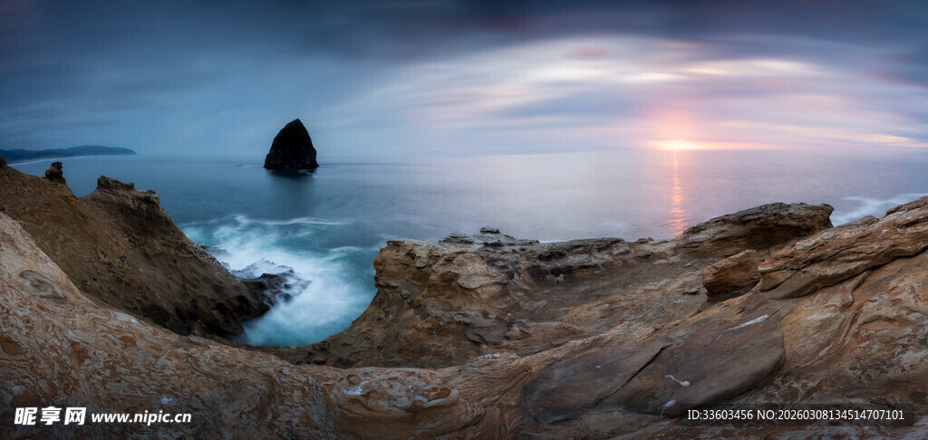 海边黄昏美景