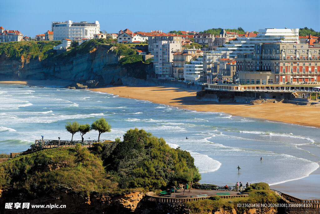 美丽海滨城市风光