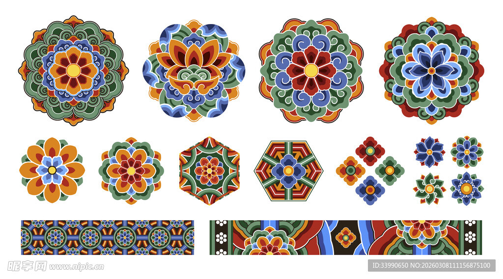 民族花纹何图案