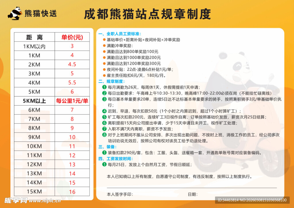 成都快递站点规章制度