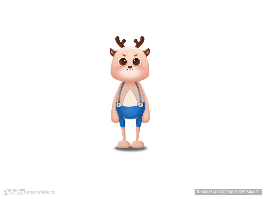 可爱小鹿卡通形象