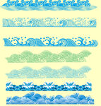 中式传统海浪纹图案集合