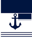 海军风锚形图案设计元素