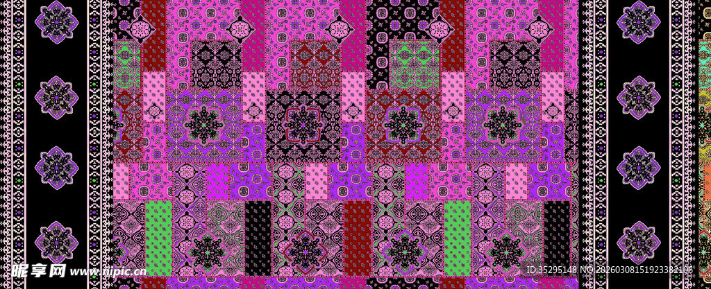 多彩拼接几何图案