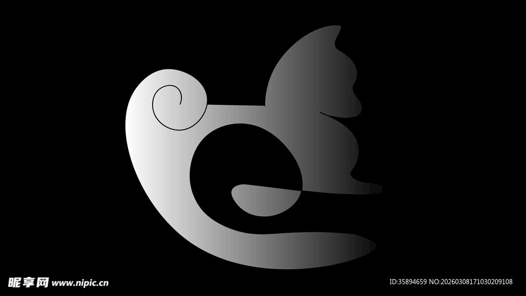 简约猫形图标设计