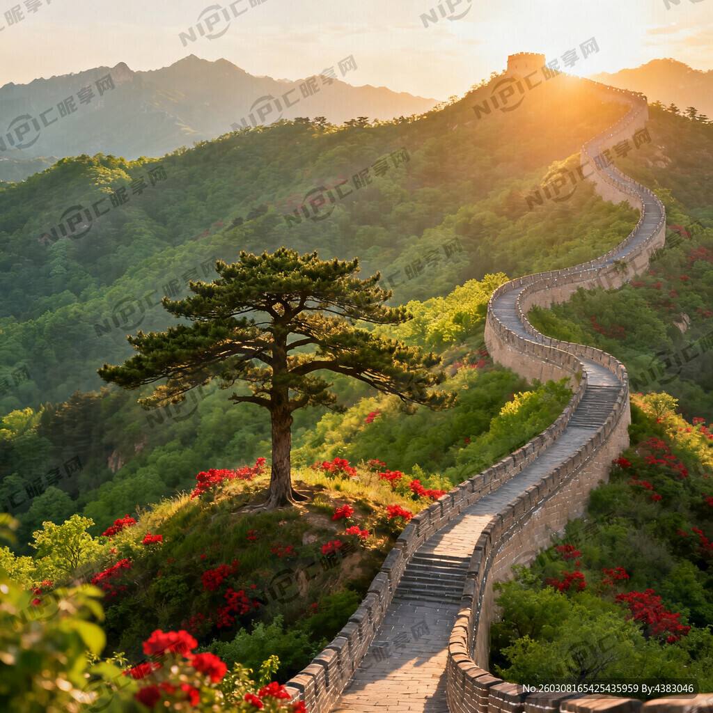 远山近林 绿色青绿相间