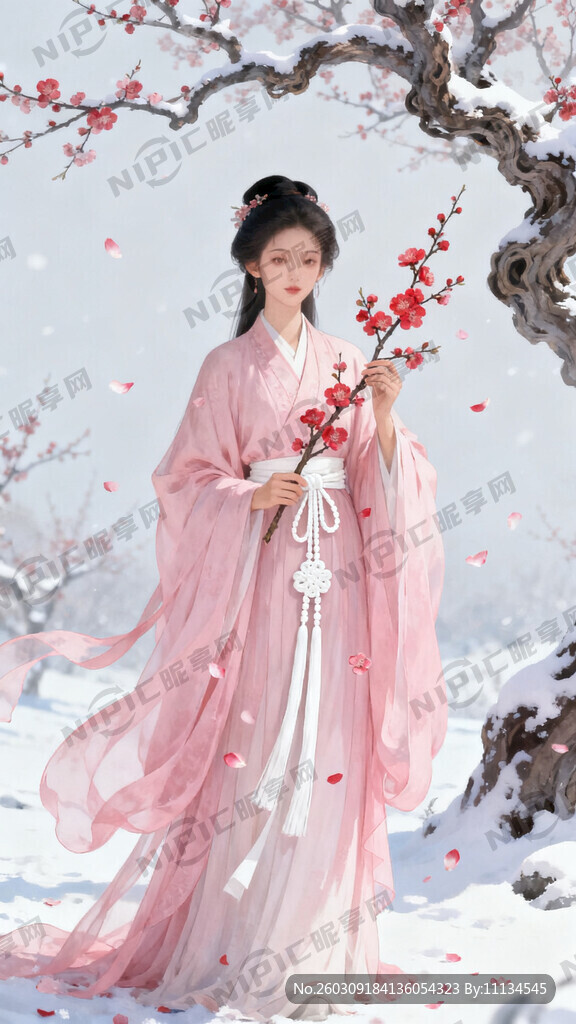 梅花花神  汉服  人物全身 